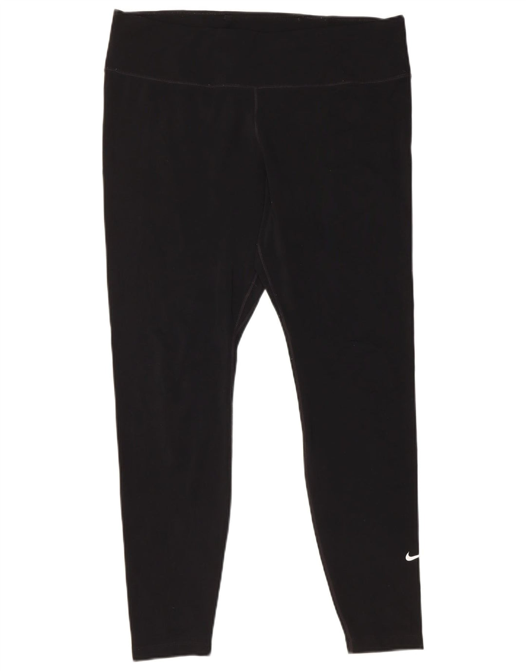Nike Womens Dri Fit Crop Leggings UK 18 XL  Black Polyester