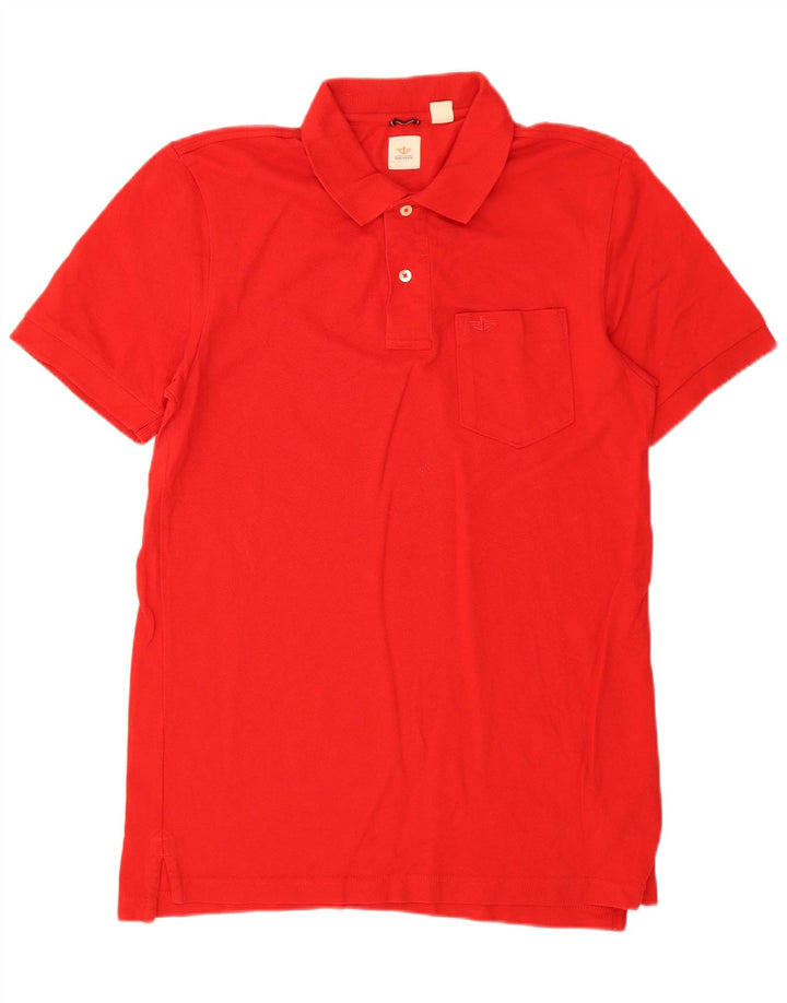 Męska koszulka polo Dockers, bawełniana, w kolorze średnio czerwonym
