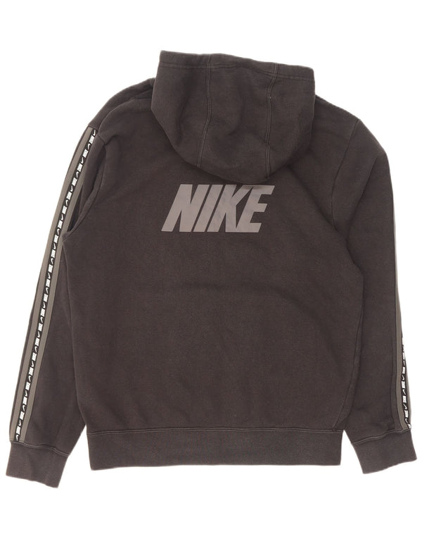 Męski sweter z kapturem Nike z grafiką, mały, czarny, bawełniany