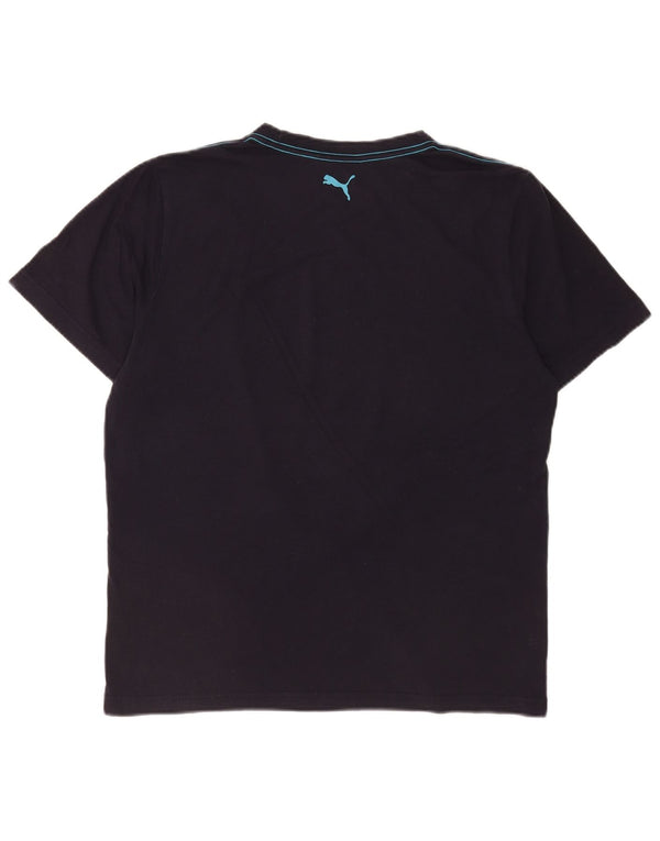 T-shirt grafica da uomo Puma Top Large Blu Navy