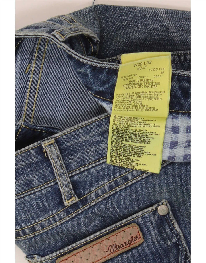 Wrangler Womens Molly Slim Jeans W29 L32 Blue Cotton