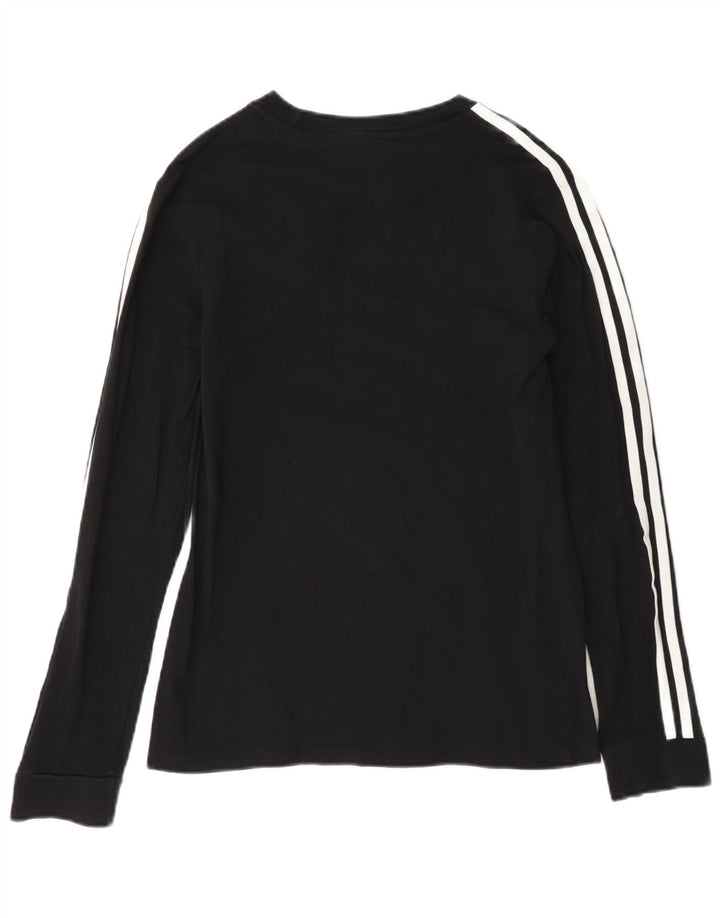 Adidas Womens Top Long Sleeve UK 8 Small Black