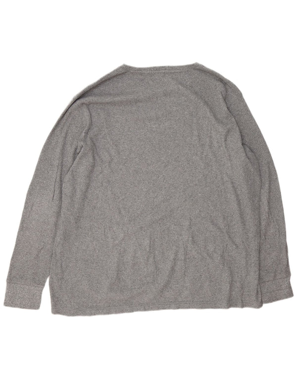 Polo Ralph Lauren Ανδρικό τοπ μακρυμάνικο 2XL γκρι βαμβακερό