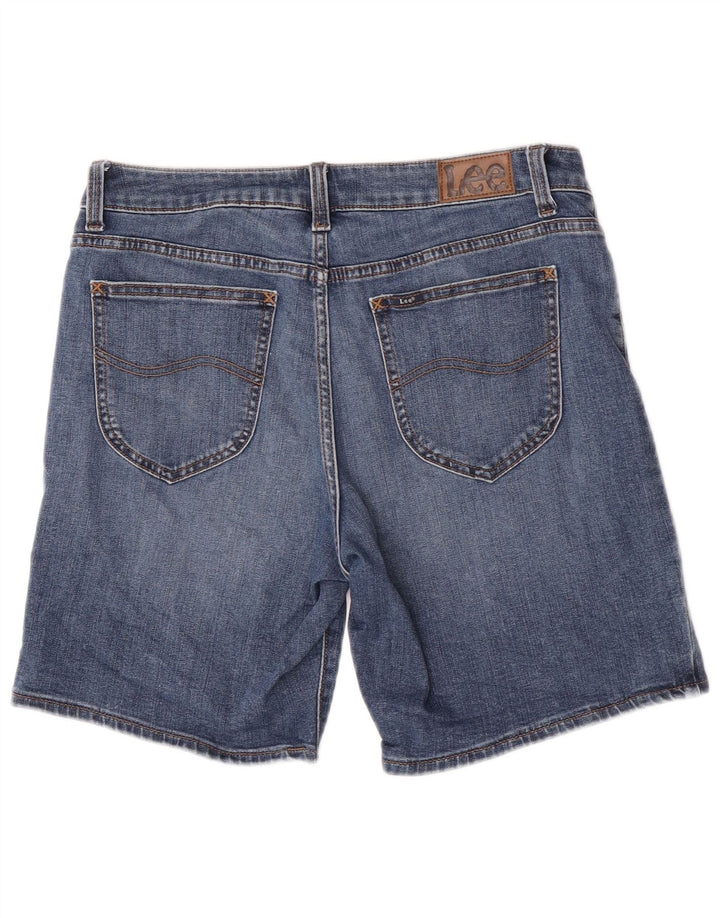 Lee Womens Mid Rise Regular Fit Denim Shorts US 8 Medium W30  Blue Cotton