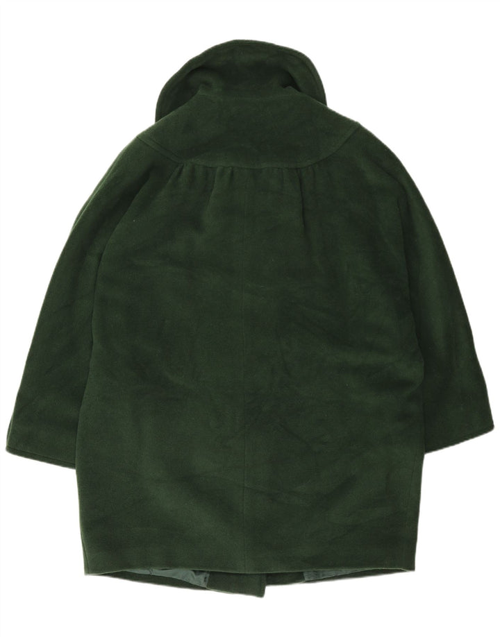Vintage Womens Oversized Overcoat UK 18 XL Green Wool