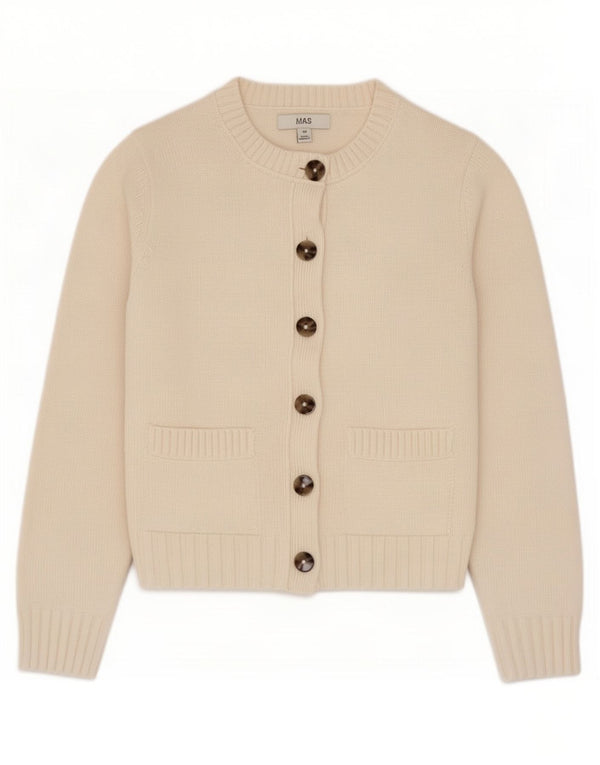 Женский свободный кардиган Marks & Spencer UK 6 XS Off White Хлопок