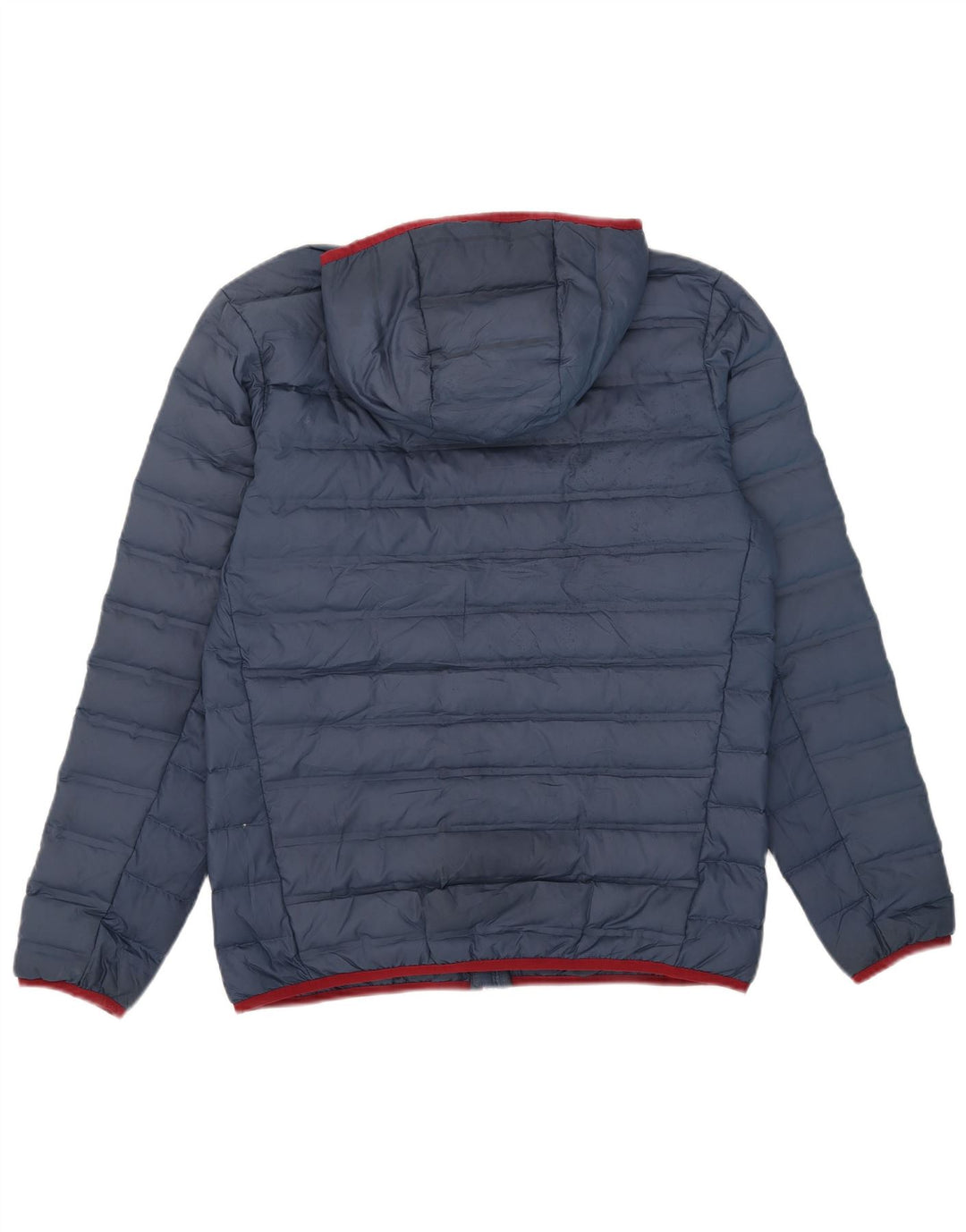 Columbia Mens Hooded Padded Jacket UK 38 Medium Navy Blue Polyester