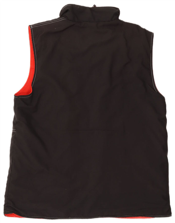 LOTTO Mens Reversible Gilet UK 40 Large Black Polyester