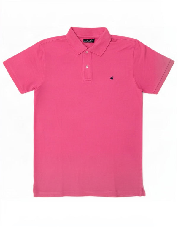 Brooksfield Herren-Poloshirt aus mittelrosa Baumwolle