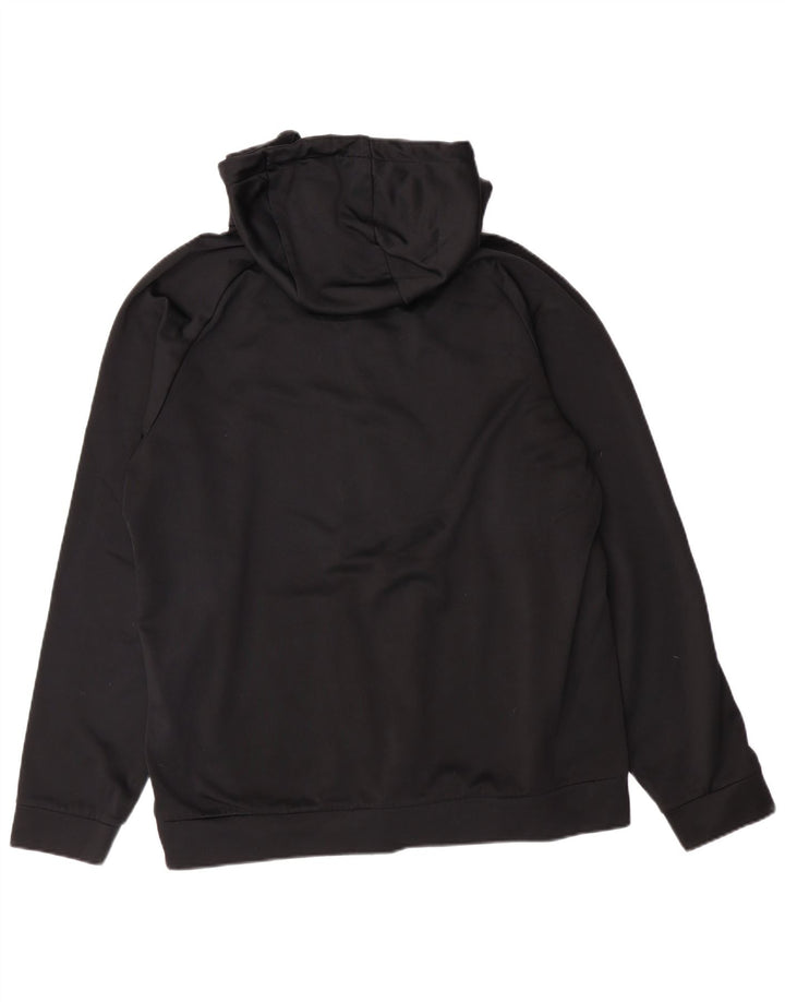 Męski sweter z kapturem i zamkiem NIKE Dri Fit, średni czarny poliester