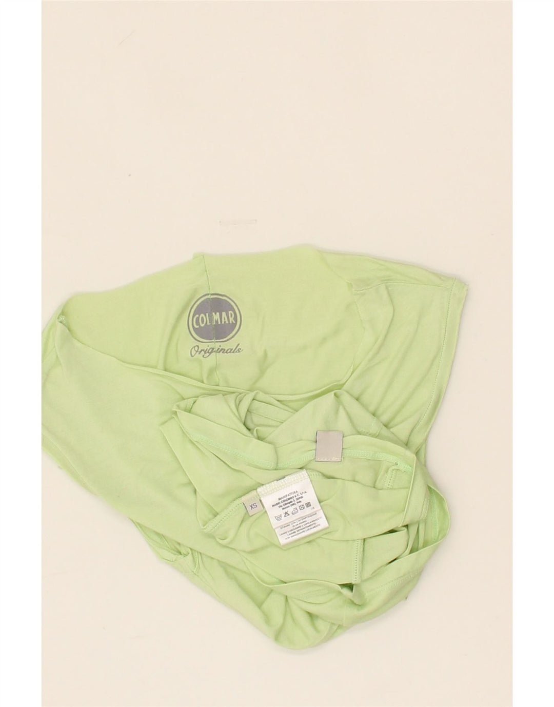 COLMAR Womens Vest Top UK 4 XS Green Viscose Vintage Colmar and Second-Hand Colmar from Messina Hembry 
