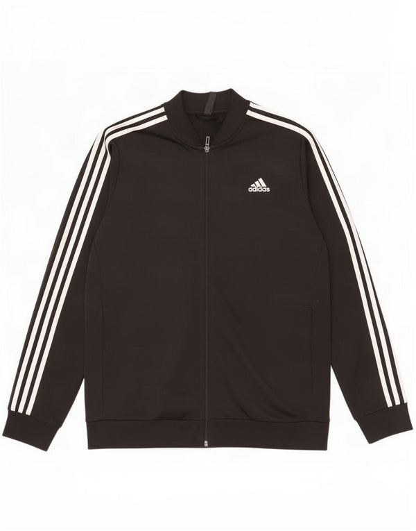 Adidas Mens Treino Top Jaqueta Grande Poliéster Preto