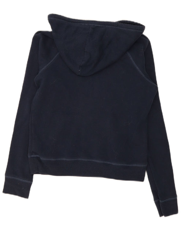 Hollister ženska majica s kapuljačom s grafičkim motivima UK 10 Mala tamnoplava pamuk