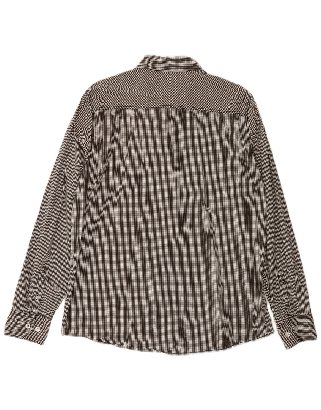 FAT FACE Mens Shirt XL Grey Gingham Cotton