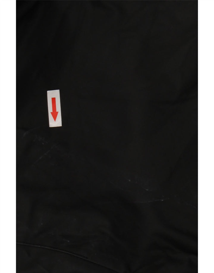 Zara Mens Hooded Rain Jacket UK 42 XL Black Polyester