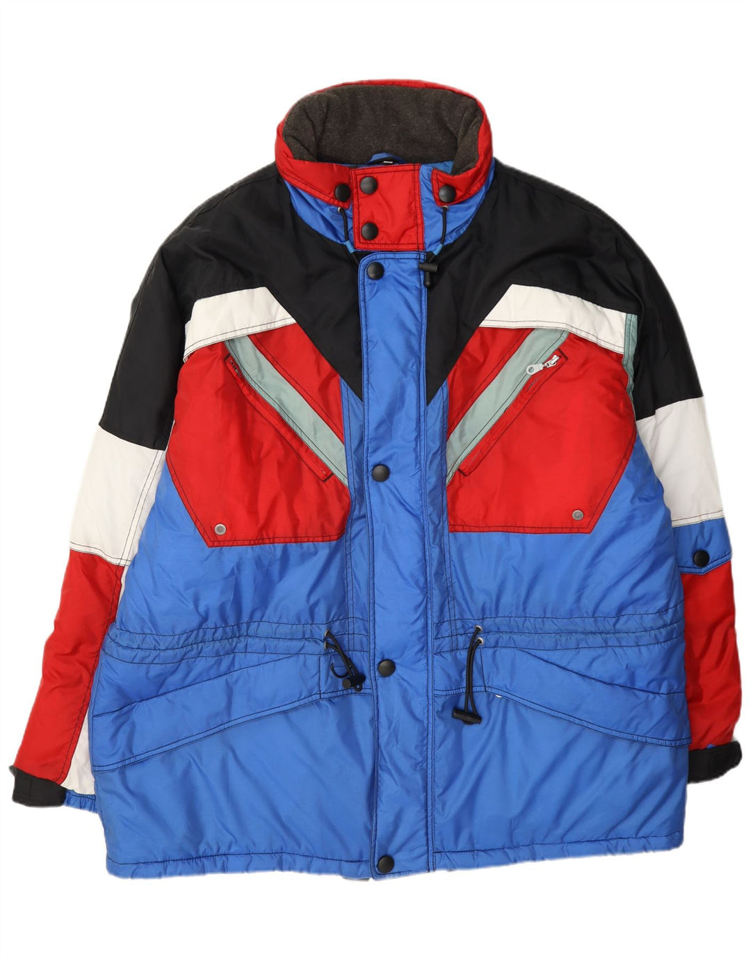Giacca da sci da uomo Crane XL Blu Colourblock in poliammide