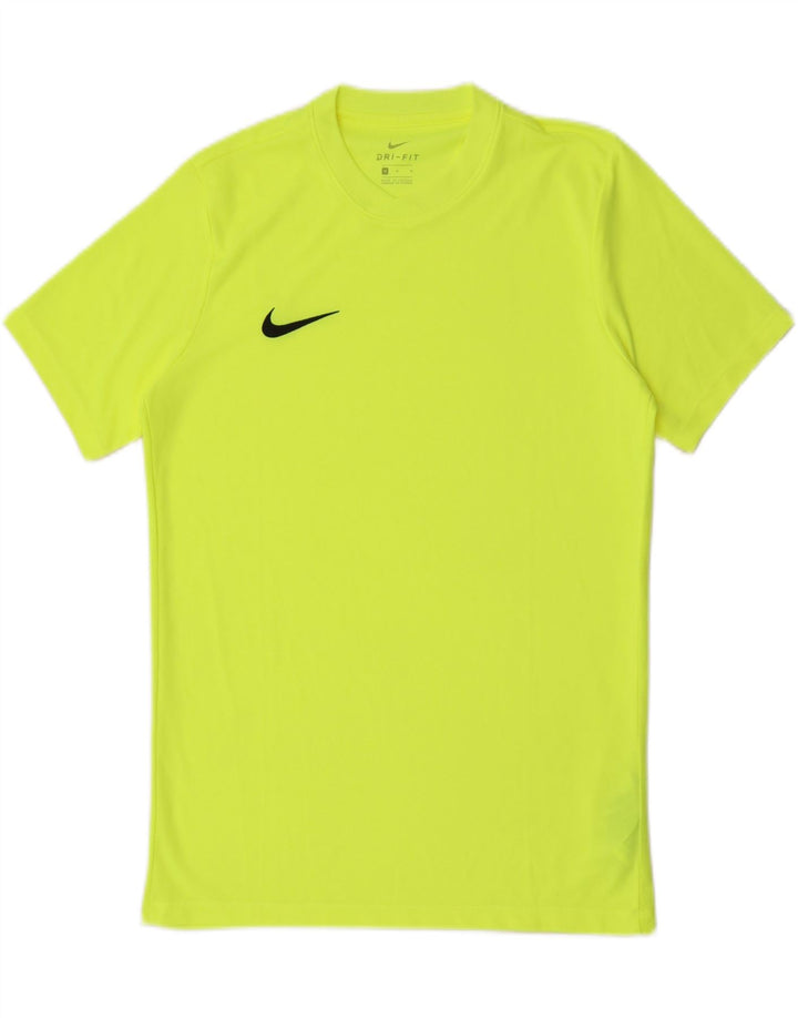 Nike Herre Dri Fit T-shirt Top Medium Gul Polyester