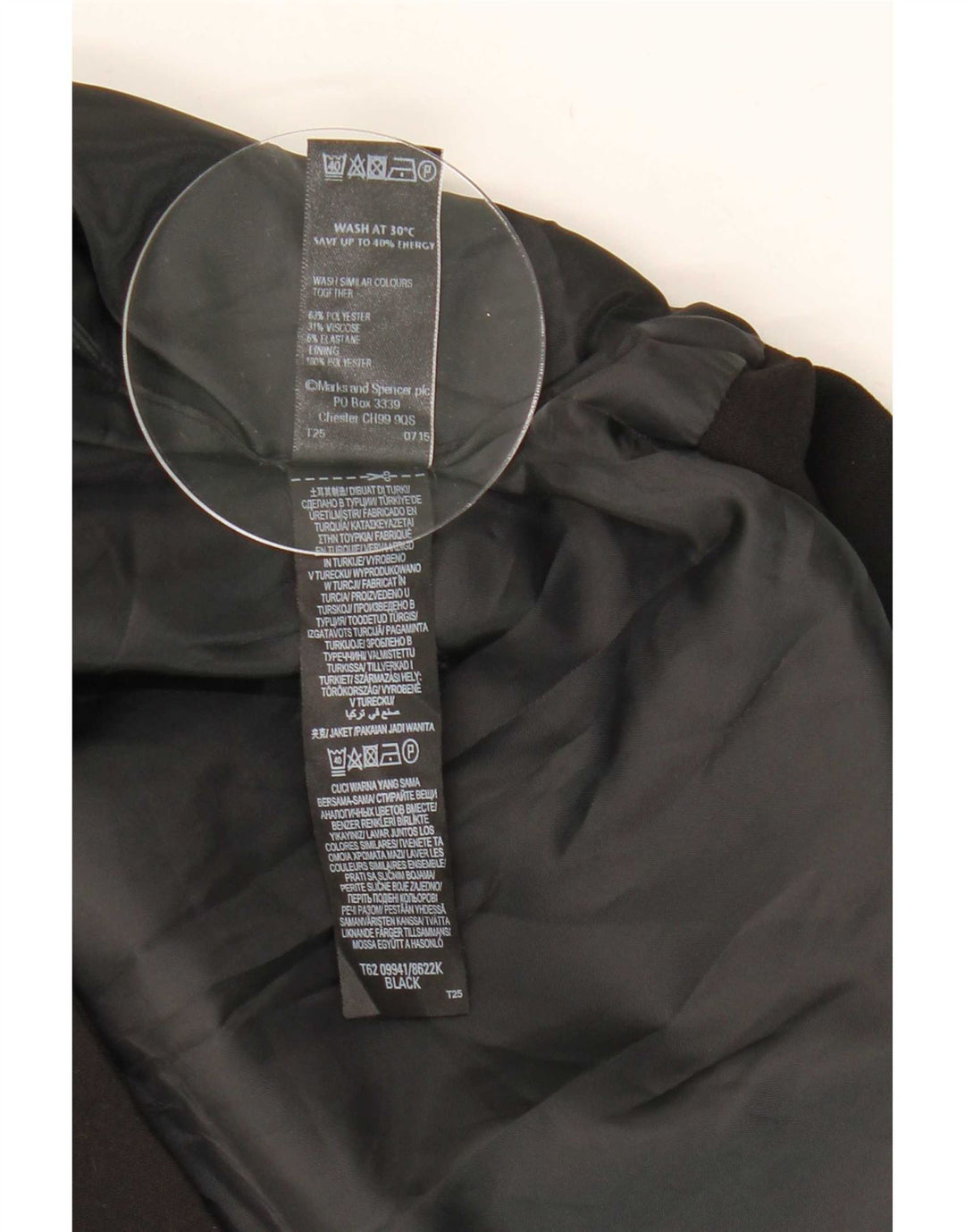 Marks & Spencer Womens Gilet UK 14 Medium Black Polyester