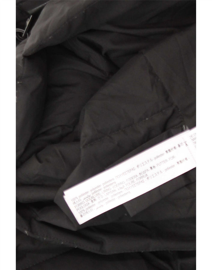 Jaqueta acolchoada feminina Massimo Dutti UK 10 poliéster preto pequeno