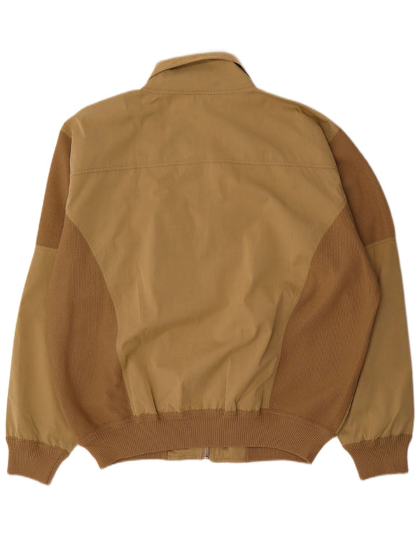 Chaqueta bomber vintage para hombre IT 52 XL Bloque de color beige