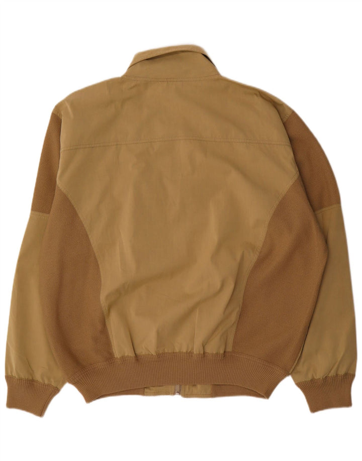 Vintage Herren Bomberjacke IT 52 XL Beige Farbblock