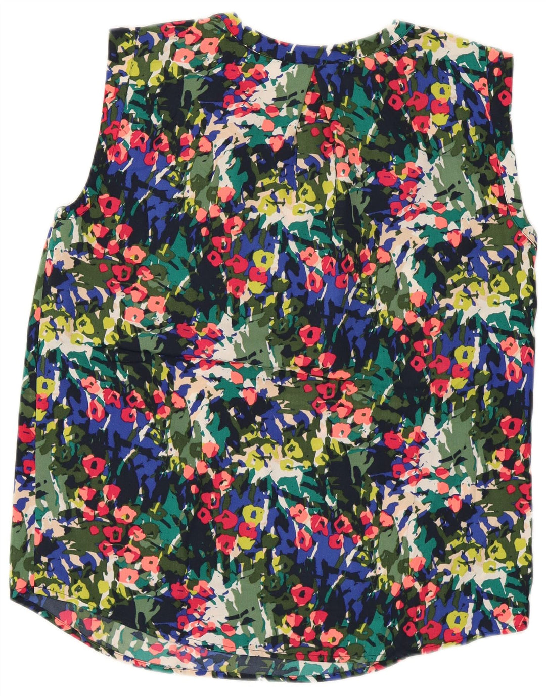 J. CREW Dame ærmeløs bluse Top US 4 Small Multicolored Floral