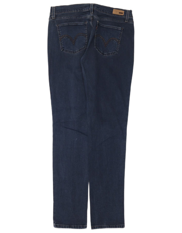 Levi's Damen 524 Low Waist Skinny Jeans W30 L32 Marineblau Baumwolle