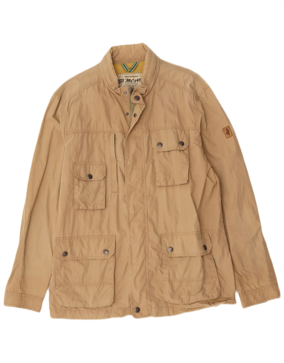 Marlboro Classics Mens Hooded Utility Jacket UK 44 2XL Beige
