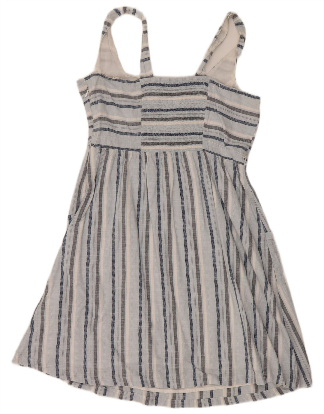 Fat Face Womens Sundress UK 14 Large Blue Striped Cotton