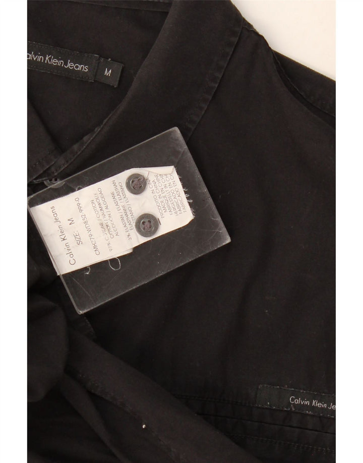 Calvin Klein Herreskjorte Medium Sort Bomuld