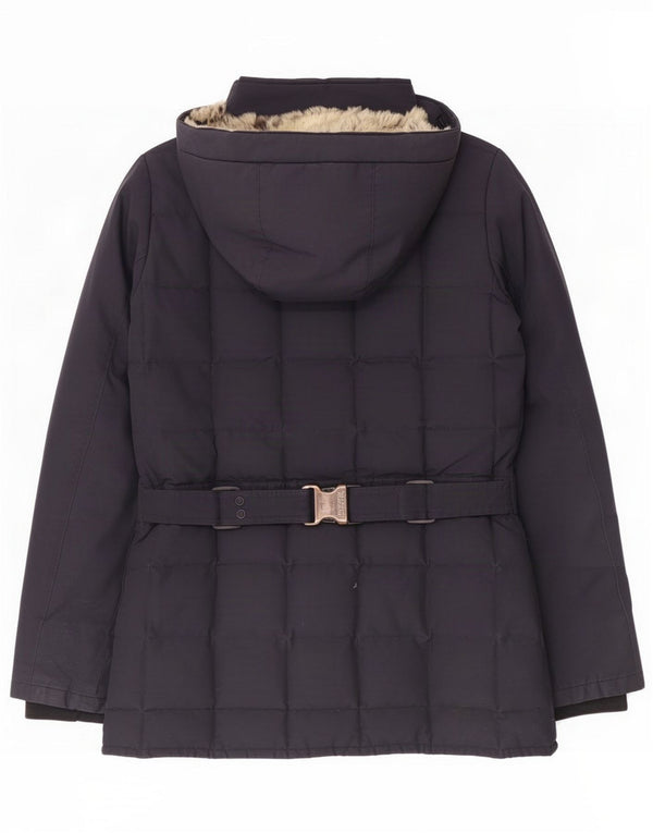 Jaqueta acolchoada com capuz feminina Woolrich UK 6 XS azul marinho