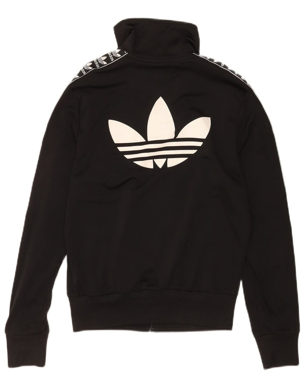Adidas Damen Graphic Trainingsanzug Top Jacke UK 10 Small Schwarz Sport