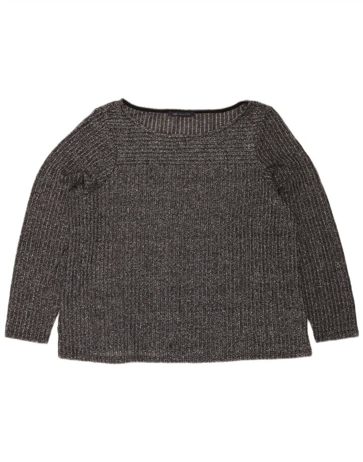 MARKS & SPENCER Damebluse Top UK 20 2XL Grå Flecked Polyester