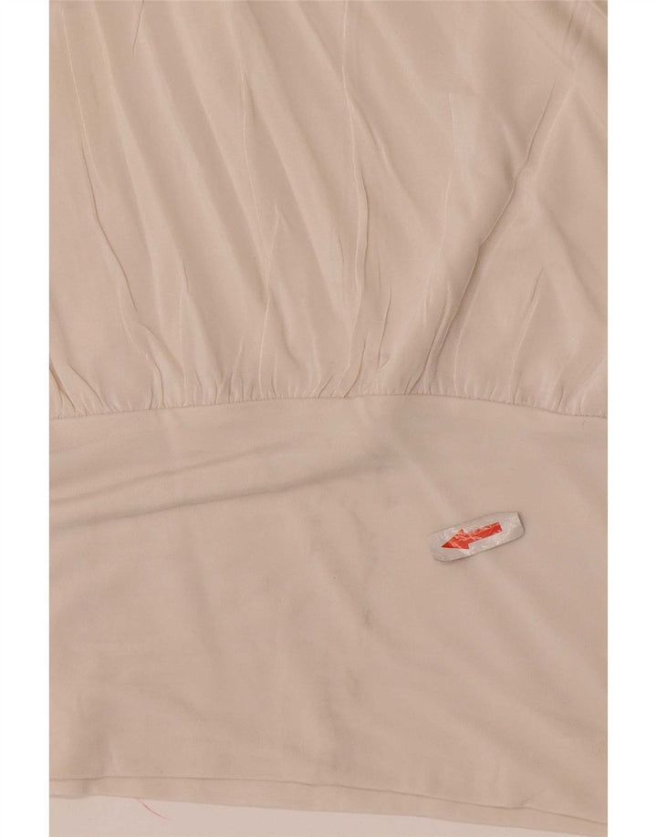 Camicetta senza maniche da donna Calvin Klein Top US 6 Viscosa bianca media