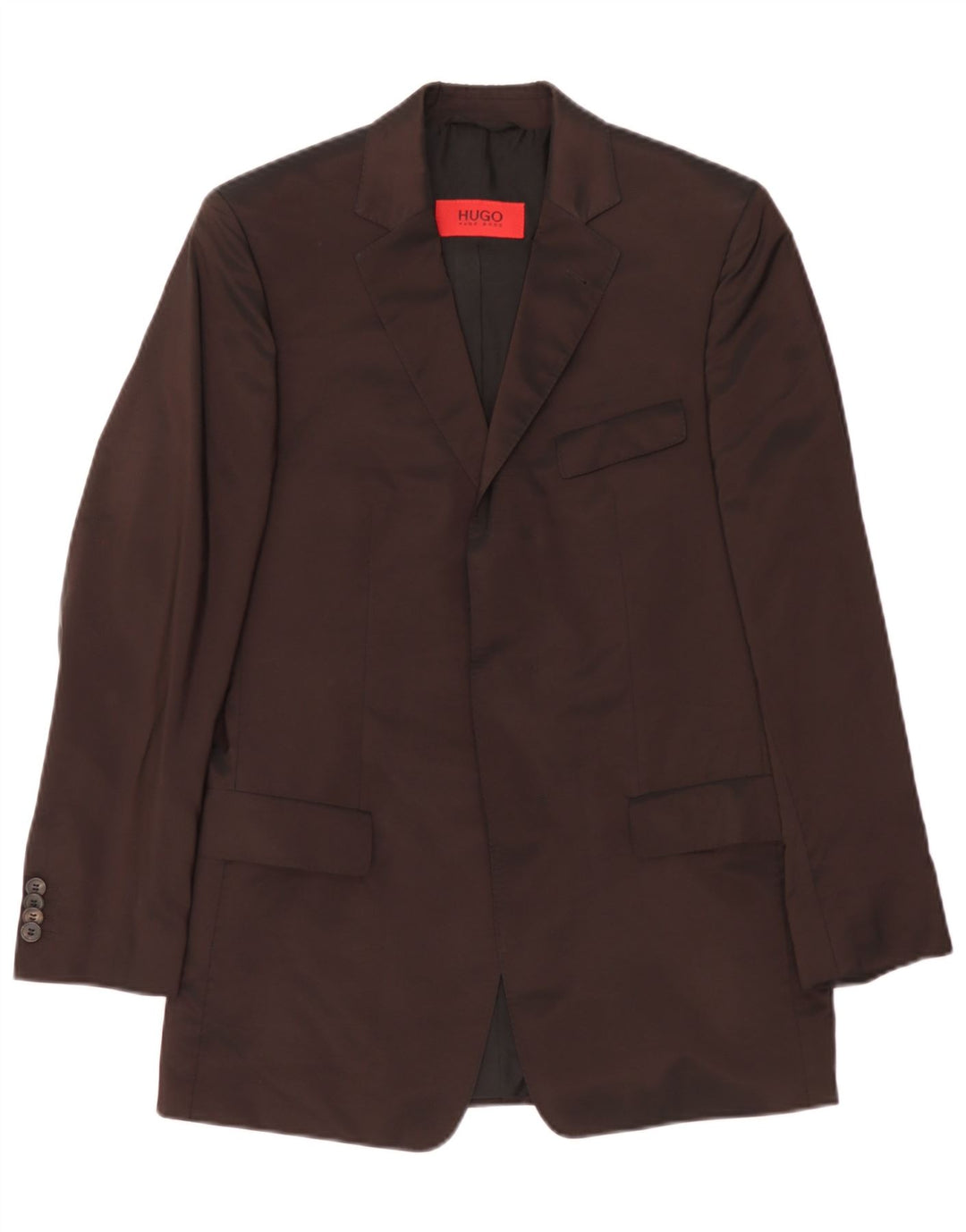 Giacca blazer da uomo Hugo Boss EU 44 XS marrone acetato
