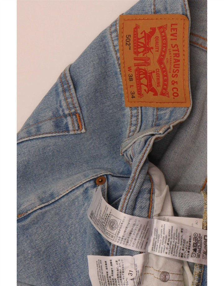 Levi's Mens 502 Tapered Jeans W38 L31 Blue Cotton