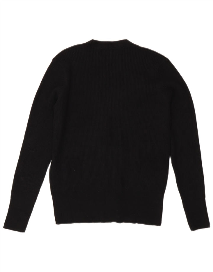 Marks & Spencer Womens Cardigan Sweater UK 10 Small Black Viscose