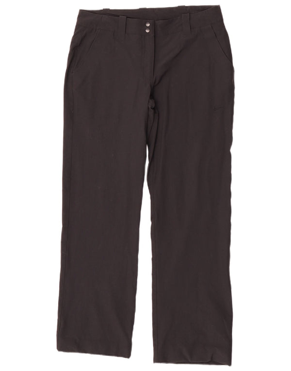 Pantaloni drepti de golf Nike pentru femei UK 10 Small W28 L30 Nylon negru