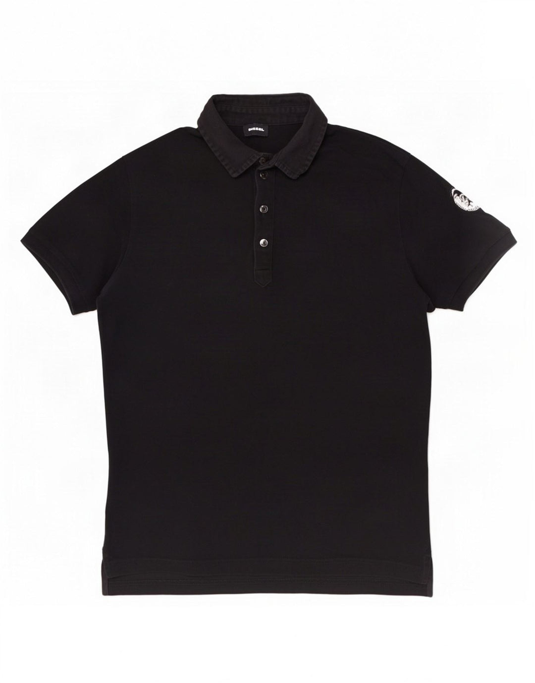 Polo Diesel Hombre Algodón Negro Mediano