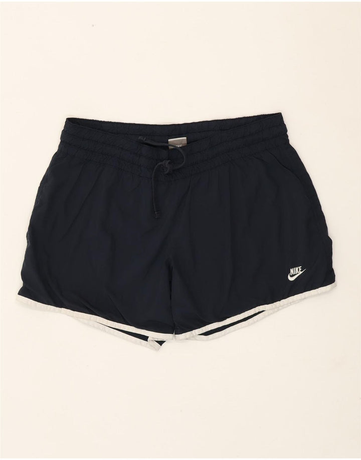 Nike Womens Sport Shorts US 12/14 Large  Navy Blue