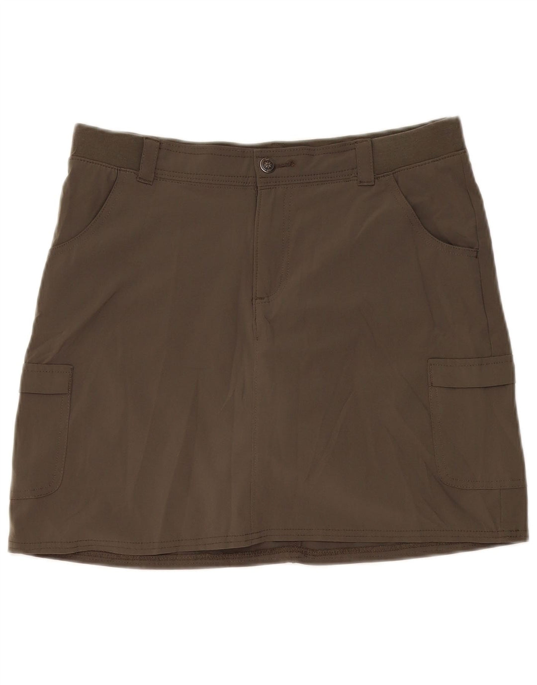 Lee Jupe-short coupe décontractée pour femme US 10 Large Kaki Polyester