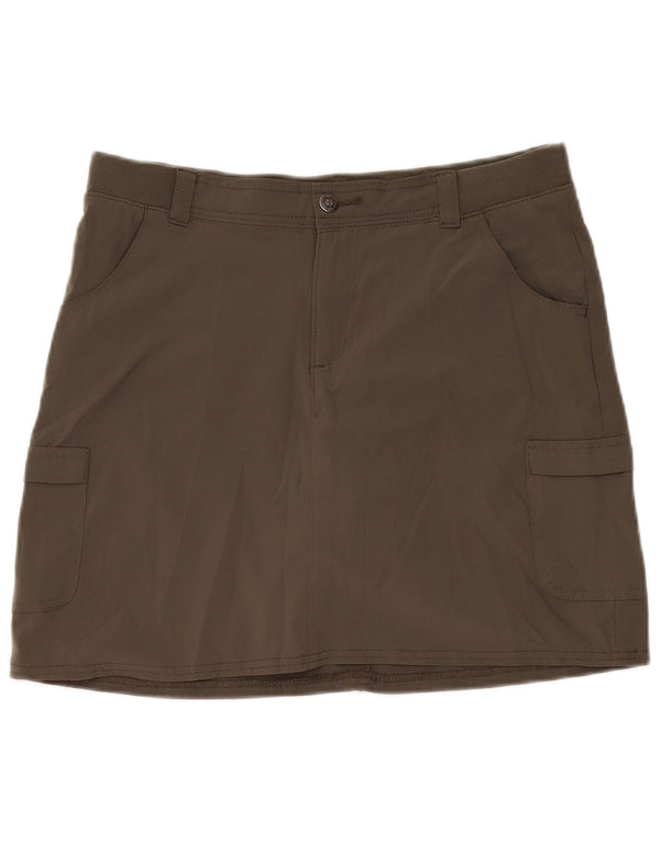Lee Womens Relaxed Fit Skort US 10 Grande Poliéster Cáqui