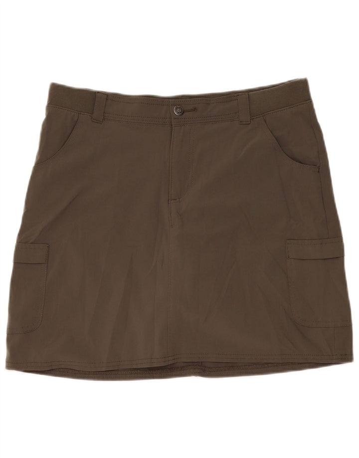 Lee Jupe-short coupe décontractée pour femme US 10 Large Kaki Polyester