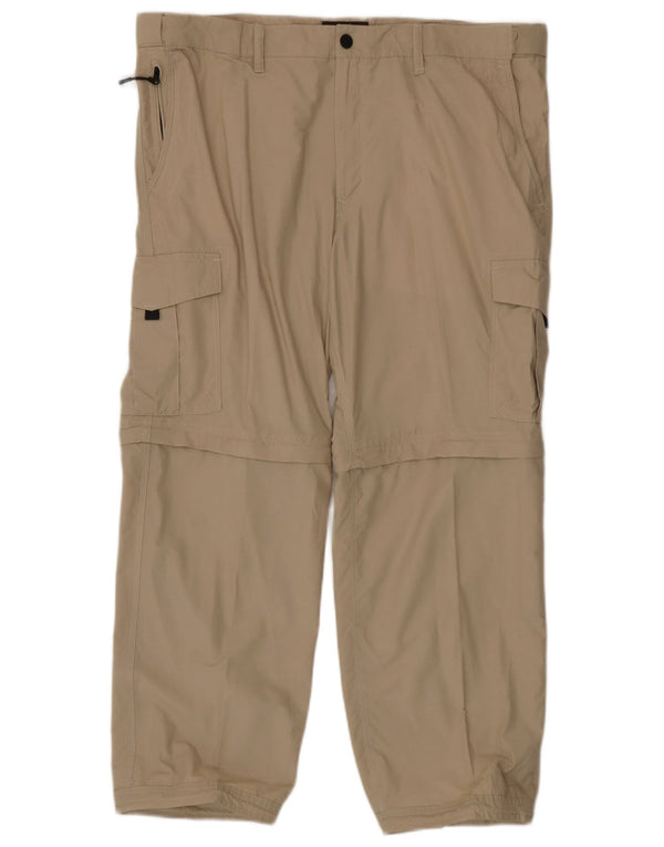 Calça cargo masculina Marks & Spencer Regular Fit W40 L29 algodão bege