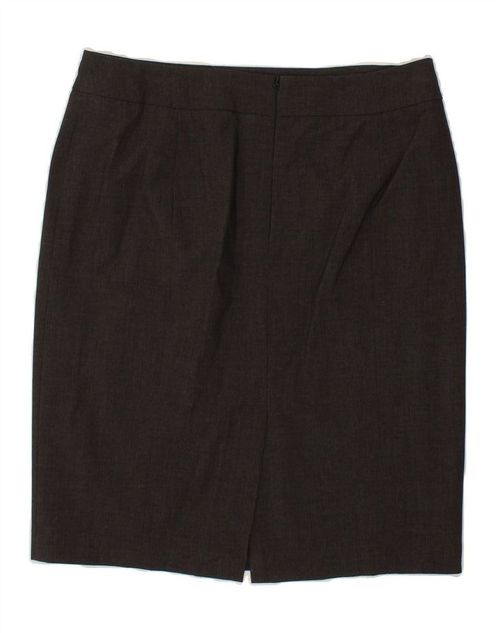 CALVIN KLEIN Womens Pencil Skirt US 12 Large W30  Grey Vintage Calvin Klein and Second-Hand Calvin Klein from Messina Hembry 