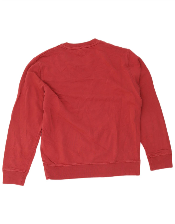 Męska bluza z grafiką Levi's, mała, różowa, bawełniana w bloki kolorów