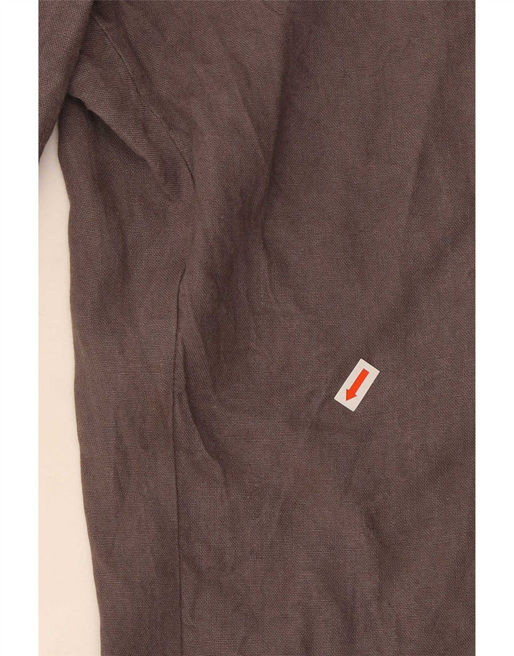 Marks & Spencer Womens Straight Casual Trousers W30 L29 Grey