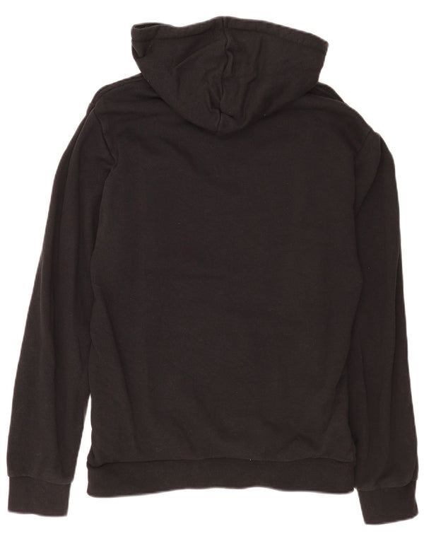 Adidas Mens Graphic Hoodie Jumper Small Black Cotton