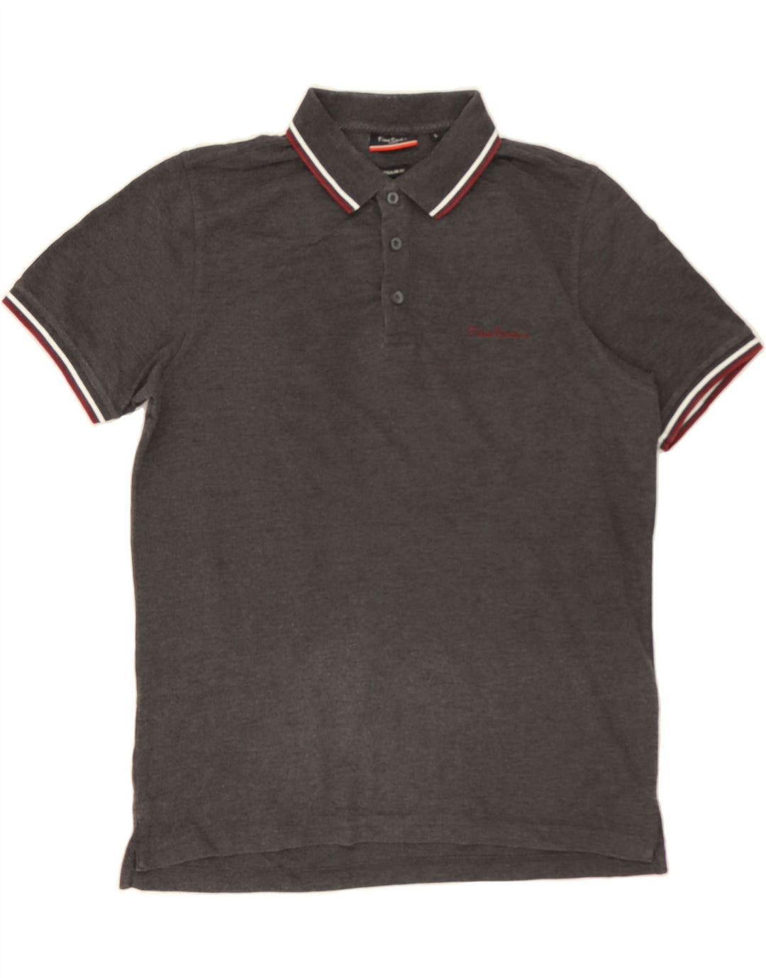 PIERRE CARDIN Mens Regular Fit Polo Shirt Large Grey Vintage Pierre Cardin and Second-Hand Pierre Cardin from Messina Hembry 
