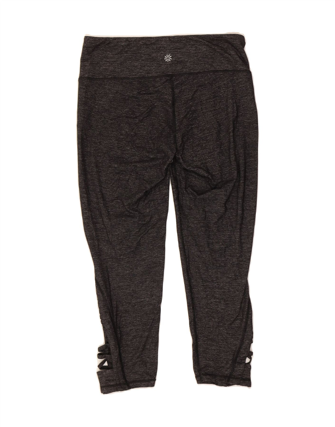 ATHLETA Womens Crop Leggings UK 14 Medium Grey Nylon Vintage Athleta and Second-Hand Athleta from Messina Hembry 